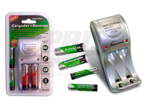 CARGADOR RAPIDO DE PILAS AA-AAA+ 2 P-AAA MACROTEL