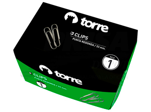 CLIPS METALICO 30MM 1 KILO PUNTA REDONDA TORRE