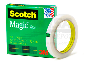 CINTA ADHE. INVISIBLE 18X66 MT MAGICA 3M 810