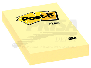 NOTA ADHESIVA 3M POST-IT 656 MEDIANO AMARILLO