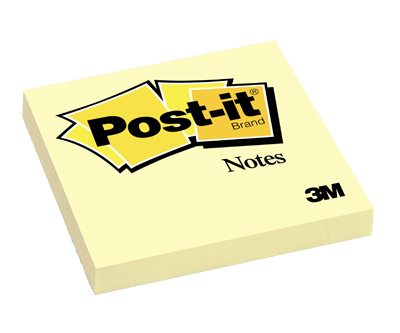 NOTA ADHESIVA 3M POST-IT 654 100 HJS AMARILLO