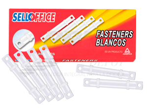 ACCOCLIPS PLASTICO BLANCO 50 UNID SELLOFFICE
