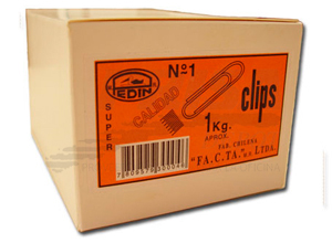 CLIPS METALICO 30MM 1 KILO PUNTA REDONDA PEDIN