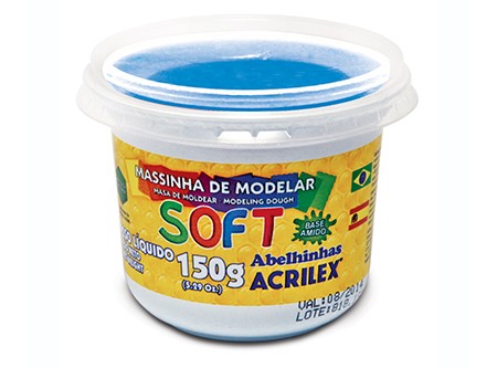 MASA P/MODELAR ACRILEX 150 GR. AZUL