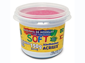 MASA P/MODELAR ACRILEX 150 GR. ROJO