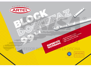 BLOCK DIBUJO 99 1/4 DO/FAZ 37.5X53 CMS.20 H ARTEL