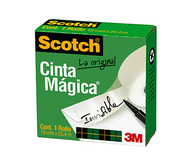 CINTA ADHE. INVISIBLE 19X25 MT MAGICA 3M 810