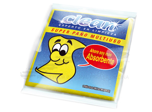 PAÃ‘O ABSORB/CELULOSA X 1 CLEAN 40 X 37 AMARILLO
