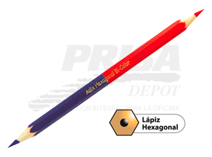 LAPIZ CARPINTERO BICOLOR ADIX GRUESO.