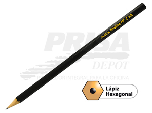 LAPIZ GRAFITO ADIX HEXAGONAL S/GOMA HB NEGRO