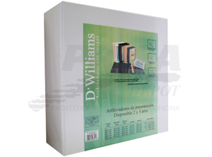 ARCHIVADOR A-4 C/PRES.2 AROS 3.O BL DWILLIAMS