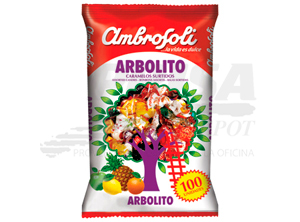 CONFITE CARAMELO ARBOLITO AMB. 430 GR.