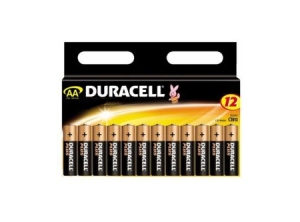 PILA ALCALINA AA X 12 UN. DURACELL TIRA