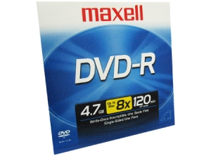 DVD-R GRABABLE 1 UN. 4.7 GB 16X MAXELL