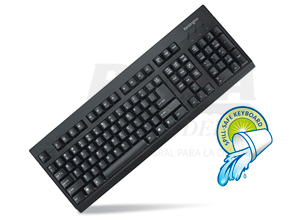 TECLADO KENSINGTON USB/PS2 NEGRO ANTI-DERRAMES