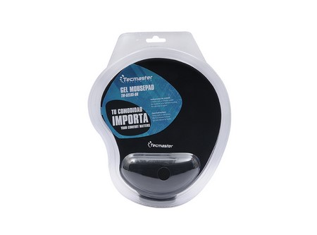 MOUSE/ PAD CON APOYA MUÃ‘ECA NEGRO GEL TECMASTER