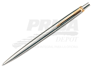 BOLIGRAFO PARKER JOTTER CUERPO ACERO CLIP DORADO