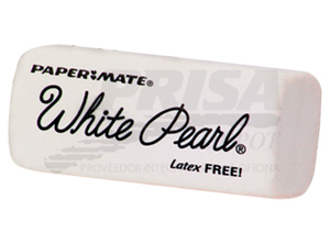GOMA BORRAR MIGA PAPER MATE WHITE PEARL