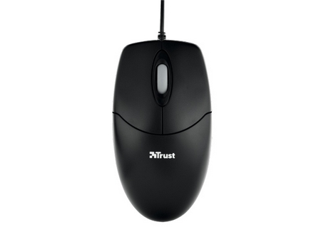 MOUSE TRUST USB 3BOT OPTICO NEGRO C/CABLE