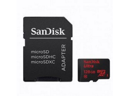 MEMORIA MICRO SDXC 128GB + ADAPT SANDISK CLASS 10