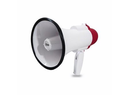 MEGAFONO MICROLAB 15 WATT SIRENA + MICROFONO 250MT