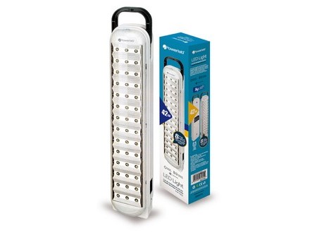 LAMPARA EMERGENCIA POWERLAB 42LED RECARGABL 8HORAS