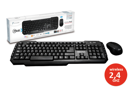 TECLADO+MOUSE MICROLAB INALAMBRICO MULTIMEDIA 6463