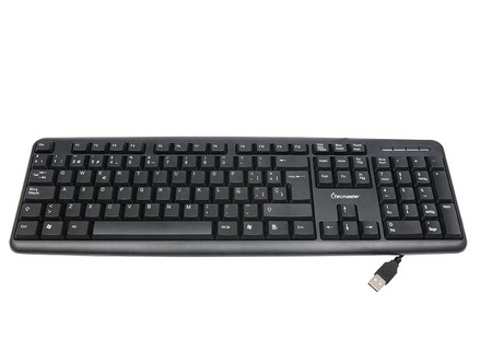 TECLADO TECMASTER USB NEGRO ESPAÃ‘OL KB-301