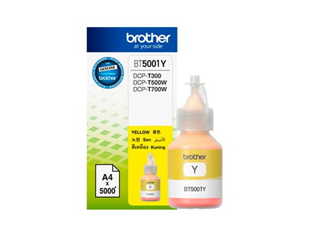 BOTELLA BROTHER BT5001-Y DCP-T300/T500/T700 5000PG