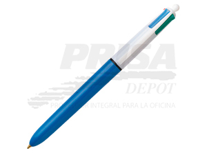 LAPIZ PASTA BIC SCHIMMERS 4 COLORES AZ.NG.RJ.VD