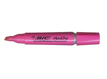 DESTACADOR BIC MARKING FLUORESCENTE ROSADO