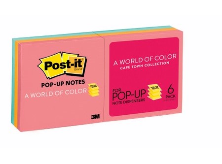 NOTA ADHESIVA 3M POST-IT R-330AU POP-UP 6 FLUOR