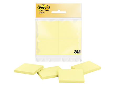 NOTA ADHESIVA 3M POST-IT 653 4 UND AMARILLO