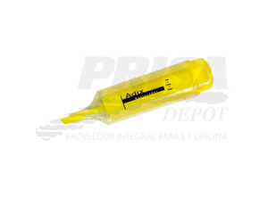 DESTACADOR ADIX PALETA TRANSPARENTE AMARILLO