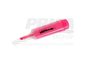 DESTACADOR ADIX PALETA TRANSPARENTE ROSADO