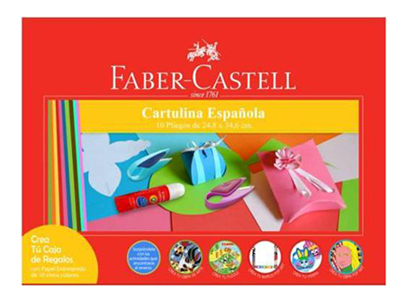 CARPETA ARTE FABER CARTULINA ESPAÃ‘OLA 10 PLGOS.