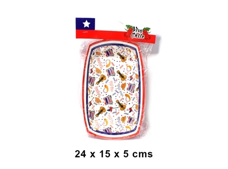 BANDEJA CHICA 18 CARTON VIVA CHILE X 10 UNID