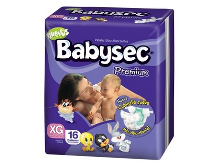 PAÃ‘AL BABYSEC PREMIUM XG X 16 UN EX/GRANDE