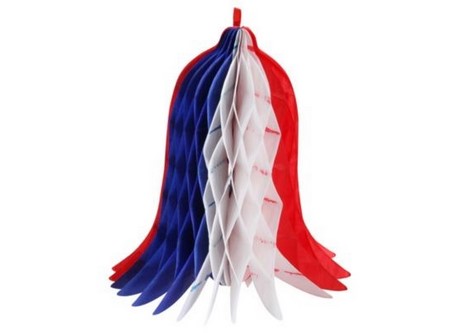 ADORNO 18 CAMPANA TRICOLOR GRANDE X 1 UND