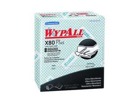 PAÃ‘O ABSORB.WYPALL X-80 X 25 PAÃ‘OS AZUL KIMBERLY