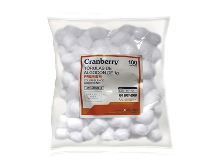 ALGODON TORULA 3.5GR X 100 UNIDADES CRANBERRY