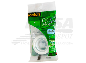CINTA ADHE. INVISIBLE 18X10 MT MAGICA 3M 810 BOLSA