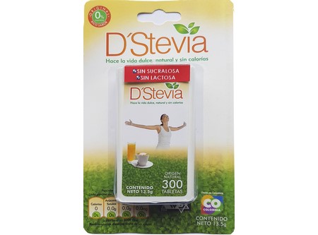 ENDULZANTE DSTEVIA NATURAL 300 TAB/DISP SIN SUCRAL