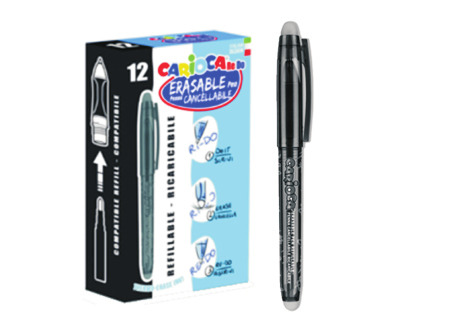 BOLIGRAFO CARIOCA RE-DO 0.7MM NEGRO BORRABLE