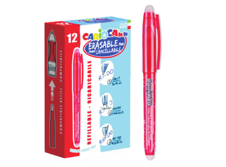 BOLIGRAFO CARIOCA RE-DO 0.7MM ROJO BORRABLE