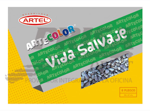CARPETA ARTE COLOR VIDA SALVAJE 16 DISEÃ‘OS 8 L ART