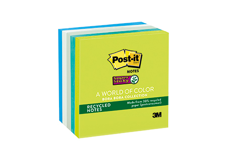 NOTA ADHESIVA 3M POST-IT 654-5SS MED.CUBO TROPICAL