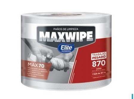 PAÃ‘O ABSORB.MAXWIPE ELITE BOBINA X 870 PAÃ‘OS