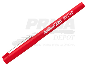 LAPIZ FIBRA 0.2 ARTLINE 220 ROJO