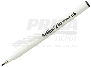 LAPIZ FIBRA 0.6 ARTLINE 210 NEGRO